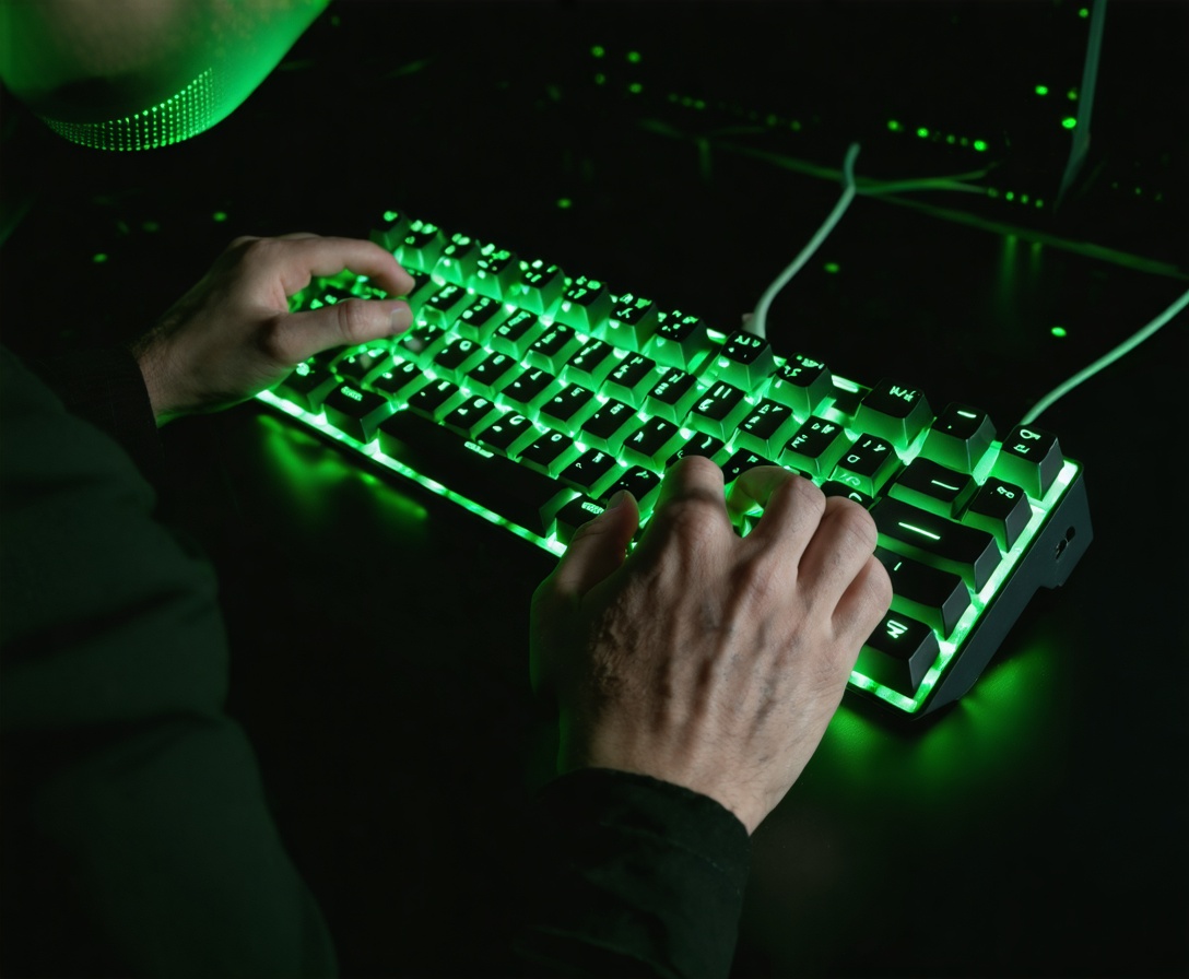 Mechanical keyboard with code reflections